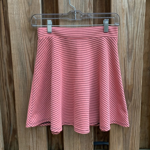 Xhilaration Striped Skater Miniskirt - Picture 2 of 5